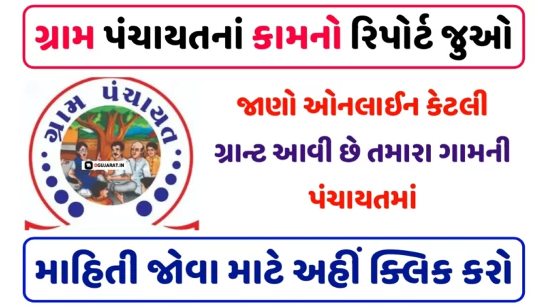Gujarat Gram Panchayat Work Report 2022-23 Know the functions of Gram Panchayat