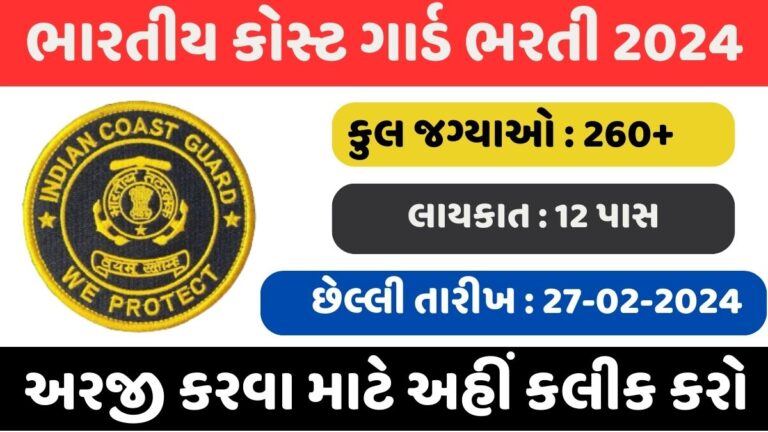 Indian Coast Guard Recruitment 2024